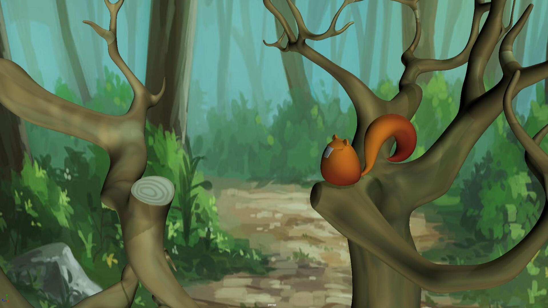 Squirrel Jump 🛠 Maya ⏱ 1 Week